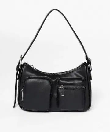 블랙 핸드백 2개의 포켓 부착