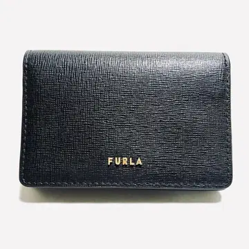 [ FURLA 훌라 ] 명함지갑 가죽 블랙 블랙