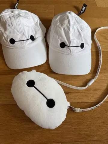 씨에서 구매한 베이맥스 모자 2개와 숄더백 세트