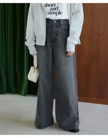 SLOBE IENA 별주 LE DENIM 루즈 바키 팬츠