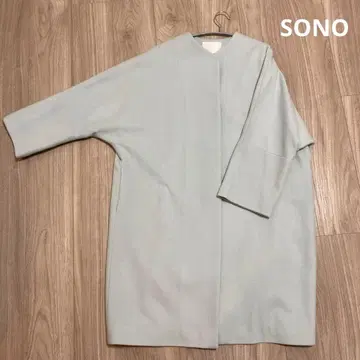 SONO 소노 노카라 코트 파스텔 블루