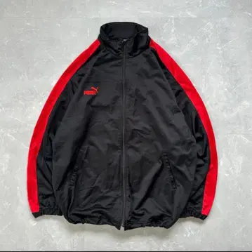 90s 푸마 트랙 자켓 빅 XL 히트 유니온 제작 블랙