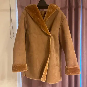 URBAN RESEARCH 후드 부착 무스탕 코트