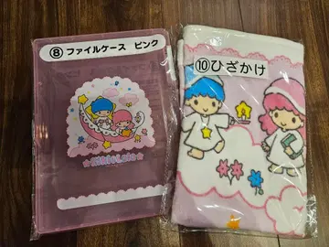 산리오 복권 키키라라 파일 케이스 & 무릎 담요 세트