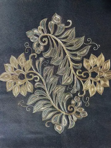 멋진 자수 나고야 오비 꽃무늬 222