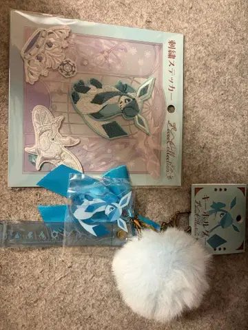 Eevee Collection 글레이시아 키링 자수 스티커