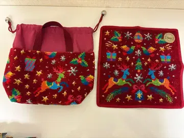 [ 미사용 ] 페이퍼 트윙클 윈터 백인 토트와 손수건 세트