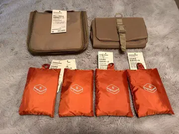 택 포함 새상품 무지 고품질 여행 파우치 세트