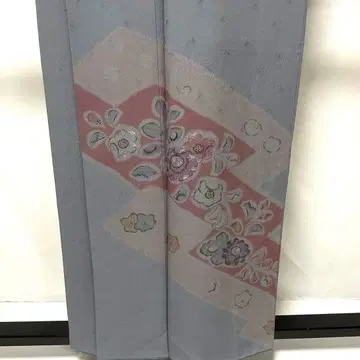 C162 순수 실크 이중 기모노 호몬기 츠지 가 하나 컨디션 최상 기모노