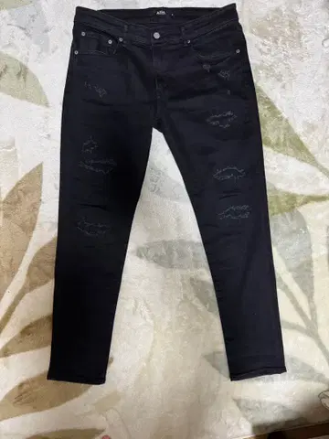 AZUL by MOUSSY 블랙 스키니 데님 XL