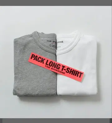 SHINZONE 신존 팩 롱 슬리브 티셔츠 그레이만