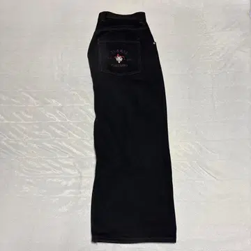 XLARGE 블랙 와이드 데님 32