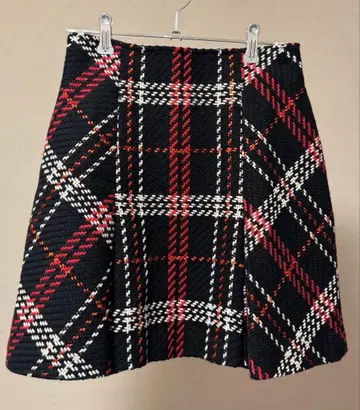 SNIDEL 로빙 체크 미니 스커트 PNK-1 웹 한정판