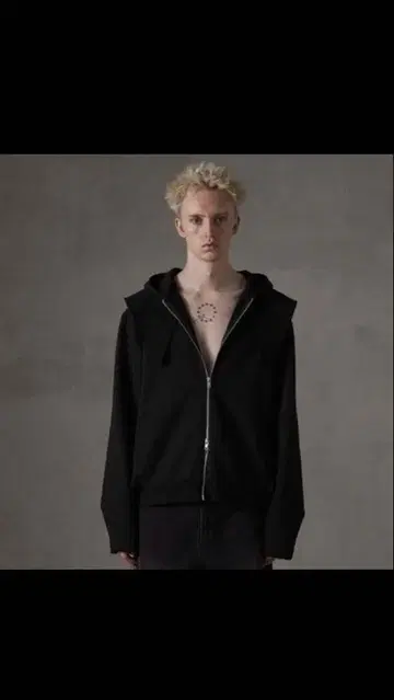 grancy 헤비 웨이트 지퍼 후드티