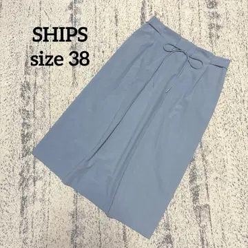 [쉽스] 스커트 개더 리본 라이트 블루 38 포멀 고급 M