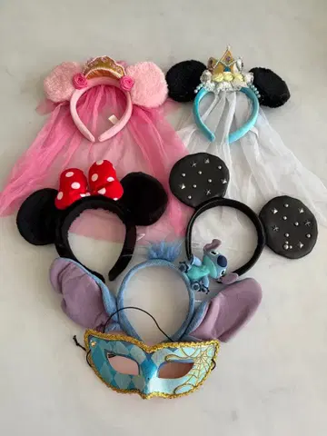 디즈니 캐릭터 머리띠 세트 묶음 판매