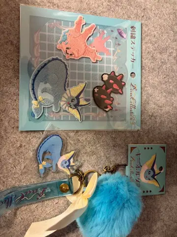 Eevee Collection 샤 키링 자수 스티커