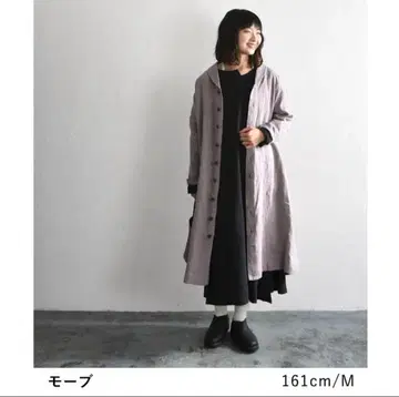 새상품 에코로 빈티지 9번수 린넨 모시옷깃 코트