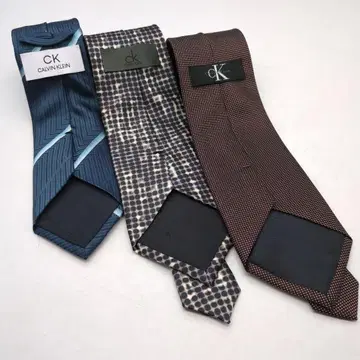 묶음 판매 CK 다크 블루 스트라이프 넥타이