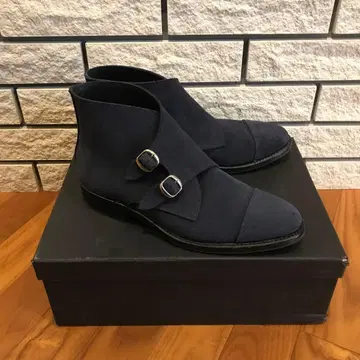 RAY MAR 레이머 네이비 더블 몽크 스트랩 신발