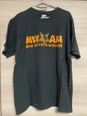 MAN WITH A MISSION 티셔츠 XL 블랙