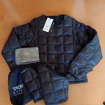 택 포함 새상품 TAION EXTRA 다운 자켓 M USB 발열 블랙