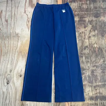 80s 히트 유니온 와이드 트랙 팬츠 네이비 VINTAGE