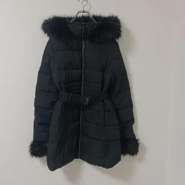 RESEXXY 리젝시 후드 부착 다운 코트 블랙 M