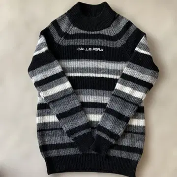 CALLEJERA 보더 니트 스웨터 0