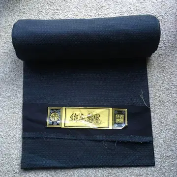 블랙 미사용 직물 옷감 니시진 비단