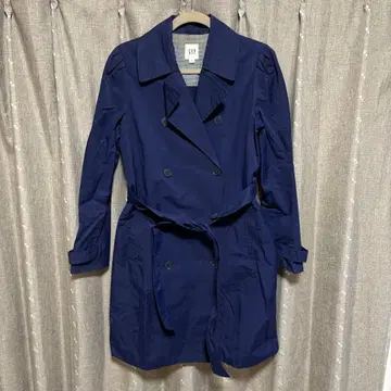 y112503 GAP 트렌치코트 심플 무지 버튼 M