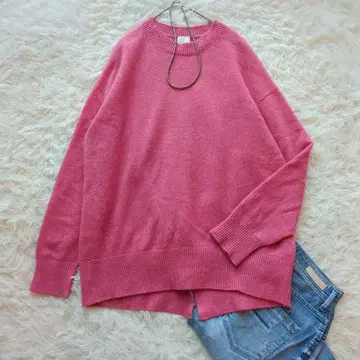 컨디션 최상 스픽 앤 스팬 캐시미어 울 크루 풀오버