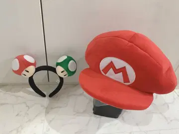 마리오 모자 버섯 머리띠 유니버셜 2종 세트