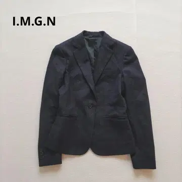 네이비 스트라이프 테일러드 자켓 비즈니스 워셔블 싱글