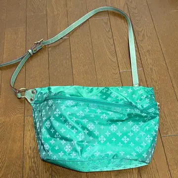 russet 민트 그린 숄더백 로고