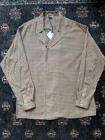 Airy Light Cotton Check P/O Shirt 25SS