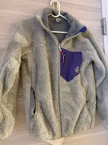 CHUMS 플리스 자켓 M 그레이/퍼플