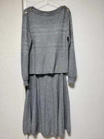 BLUE LABEL 블루 라벨 셋업 니트/38/울/그레이