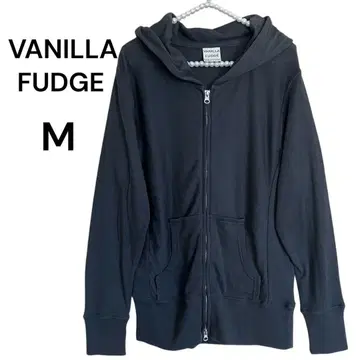 VANILLA FUDGE 집업 후드티 다크 그레이 무지 M 사이즈