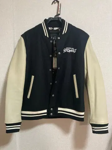 [ 미사용품 ] 롤링 스톤스 바시티 자켓 블루종 자켓