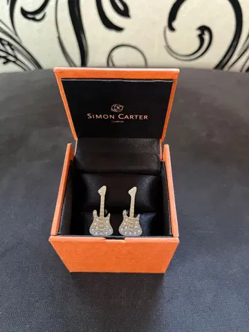 SIMON CARTER 25주년 한정판 기타 모양 커프스
