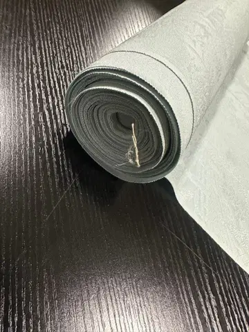 3416 미사용 실크 풍경 무늬 블루 그레이 무지 기모노 옷감