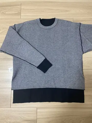 밴야드 스톰 리버서블 긴팔 니트 스웨터 그레이 x 블랙