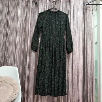 도트 무늬 원피스 블랙