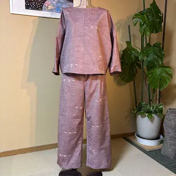 보라색 계열 셋업 팬츠 셋업