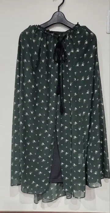 nano universe 롱 스커트 다크 그린