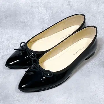 미사용급 [리갈] 플랫슈즈 (22.5) 에나멜 스틸레토