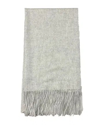 새상품급 FURLA 훌라 워셔블 캐시미어 스톨 머플러 라이트 그레이