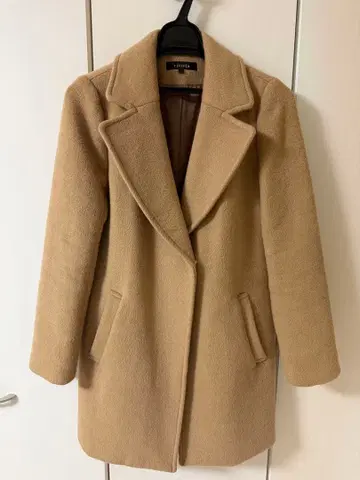 클리닝 완료 리엔다 카멜 코트 울