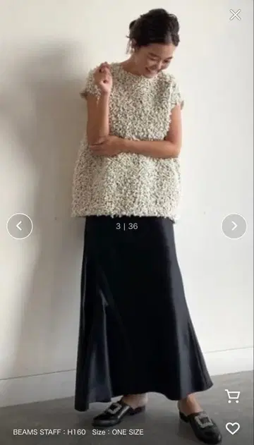 effe beams 카라멜 리본 블라우스